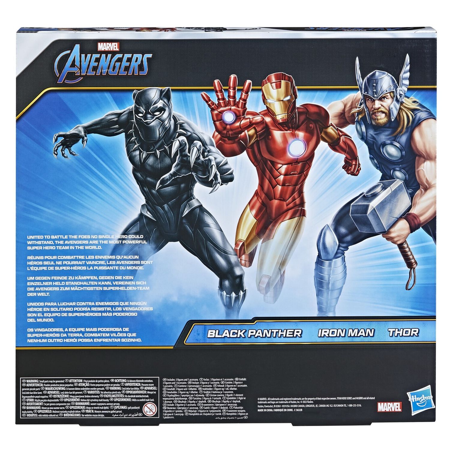 Voir la diapositive 2 : HASBRO Pack Figurine Avengers Titan Hero Série 3