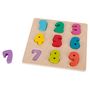 Voir la diapositive 3 : ONE TWO FUN Puzzle à formes chiffres 9 pièces en bois FSC