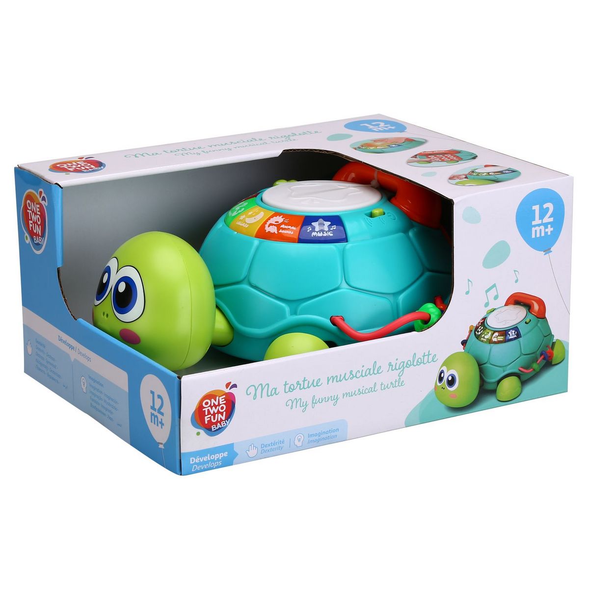 ONE TWO FUN Ma tortue musicale rigolote
