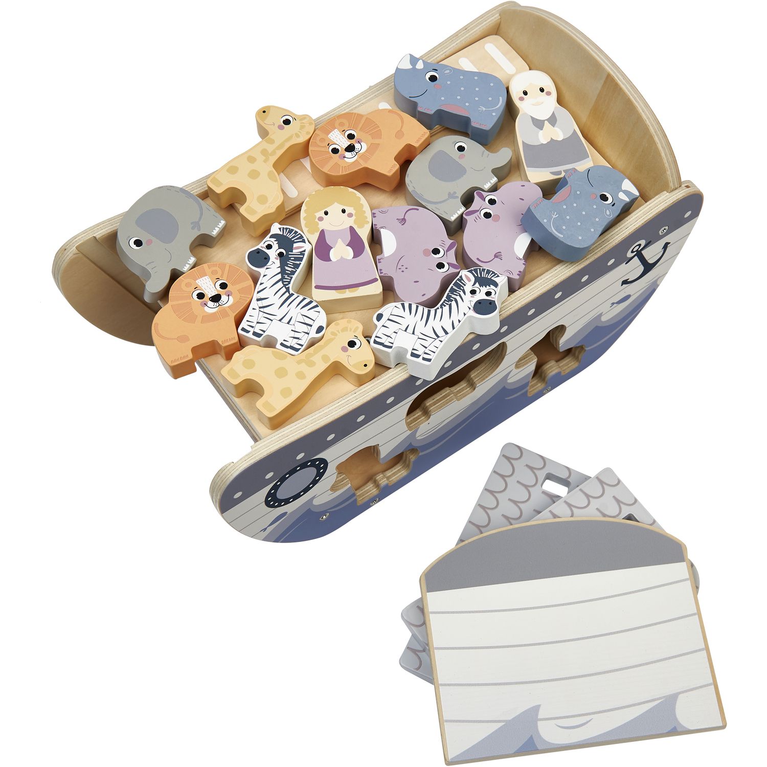 Voir la diapositive 3 : ONE TWO FUN Mon Bateau empilable pour animaux