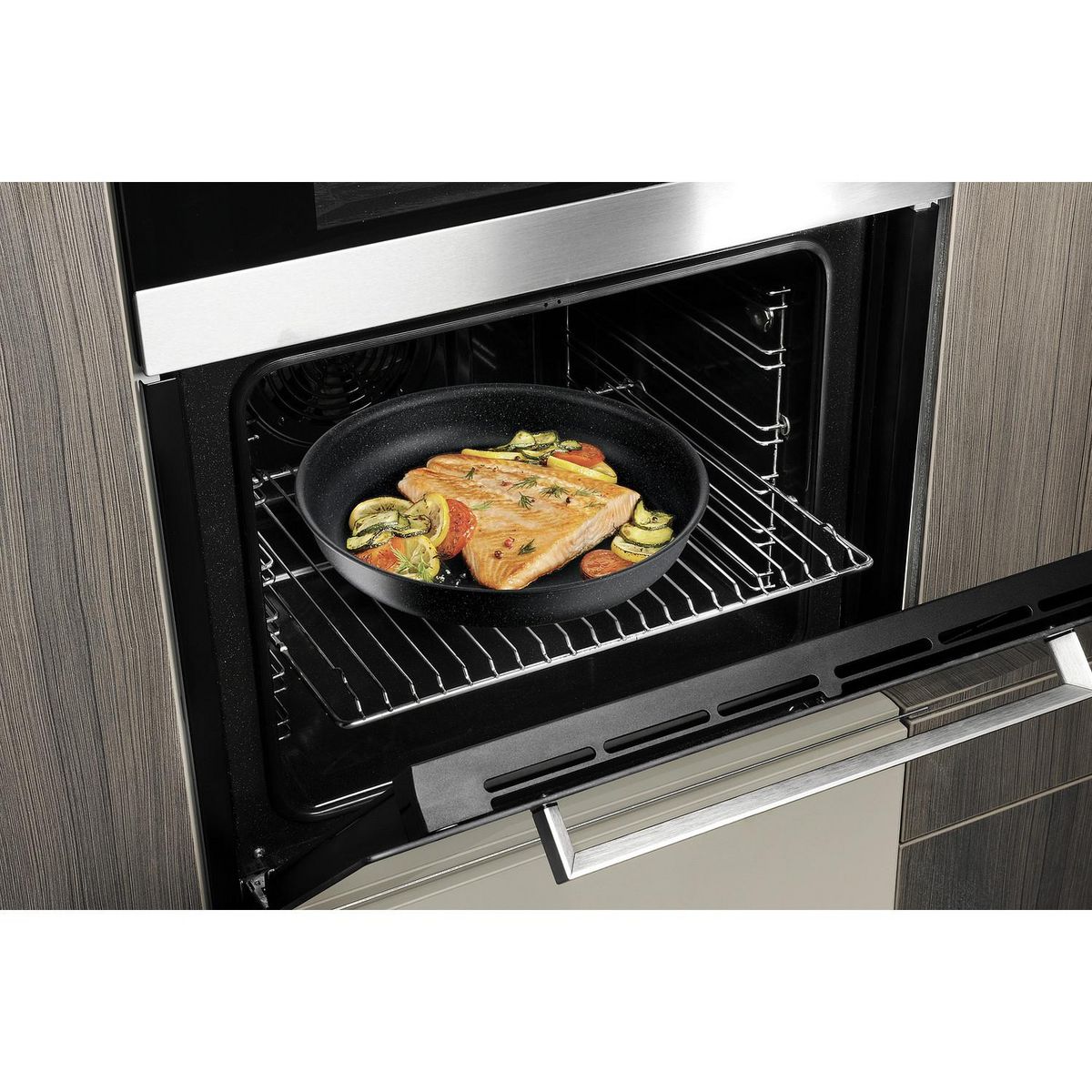 TEFAL Batterie de cuisine induction 6 pièces BLACK STONE