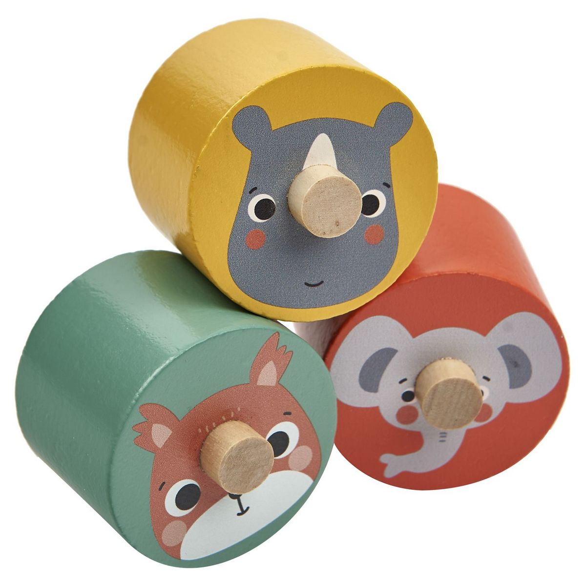 ONE TWO FUN Mon Arbre à Animaux en bois