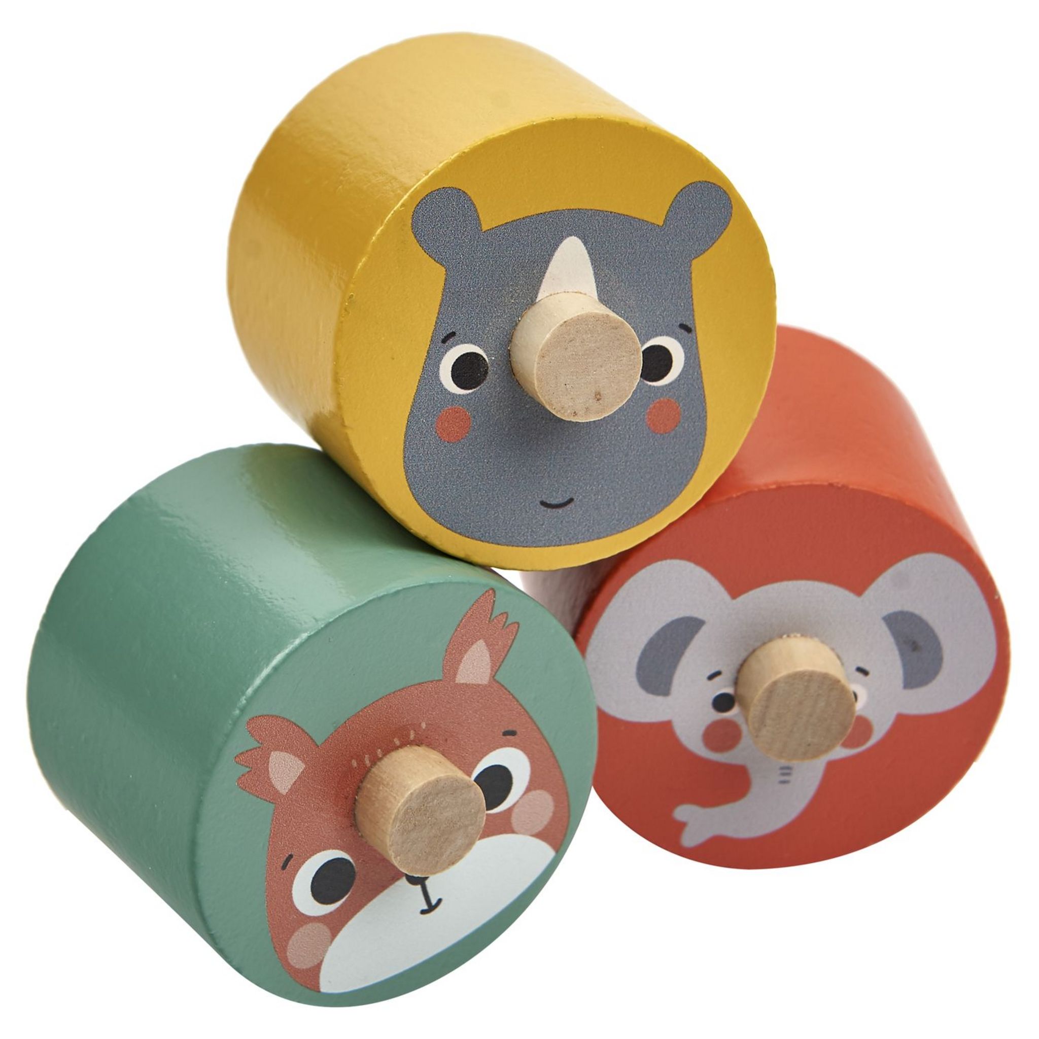 Voir la diapositive 2 : ONE TWO FUN Mon Arbre à Animaux en bois