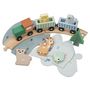 Voir la diapositive 2 : ONE TWO FUN Coffret Train en bois My Léo 59 cm