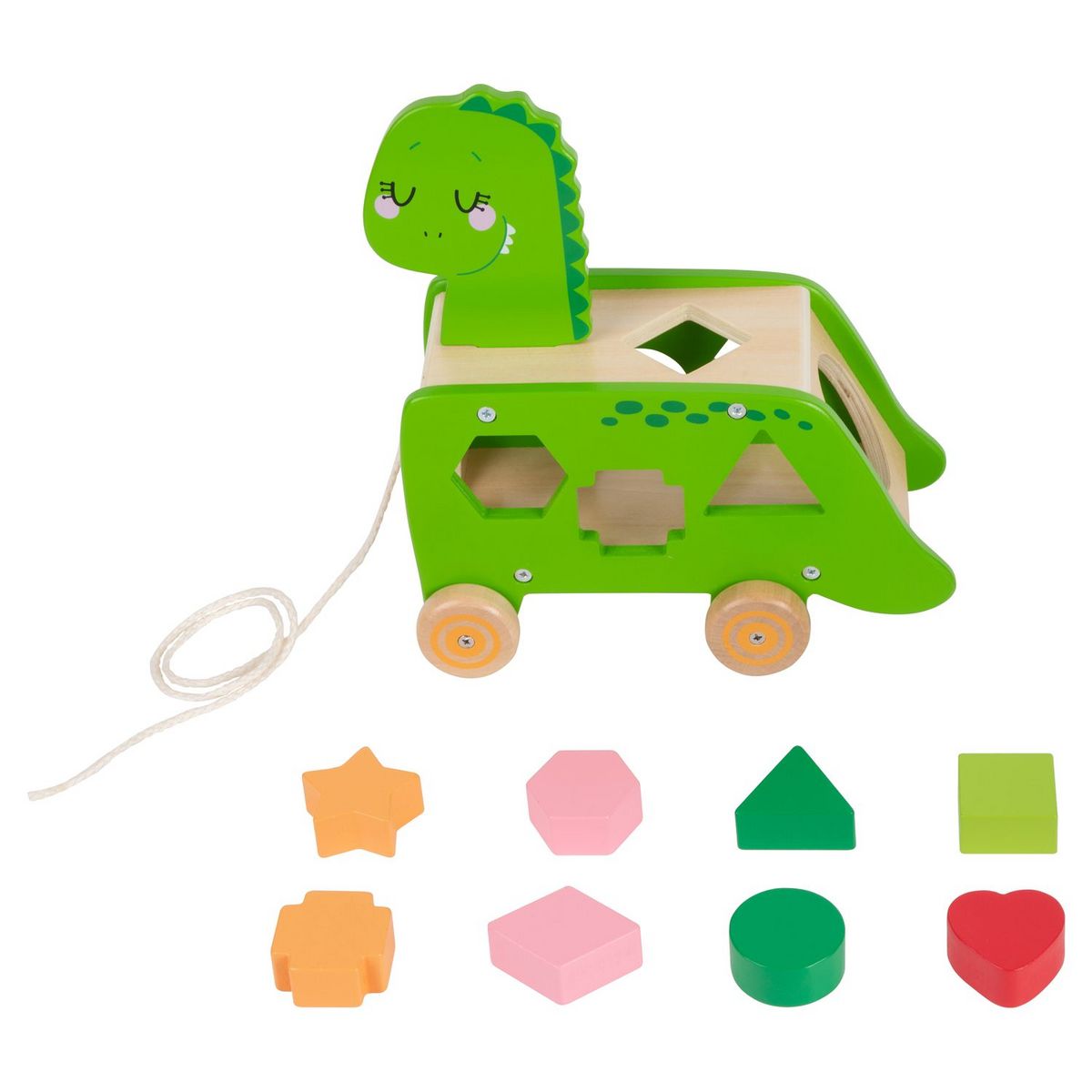 ONE TWO FUN Ma boite à formes DINO en bois FSC