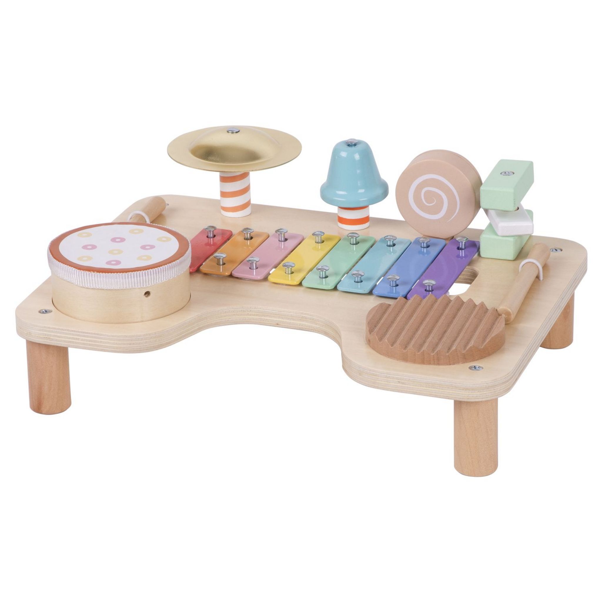 Voir la diapositive 2 : ONE TWO FUN Ma table musicale Montessori en bois FSC