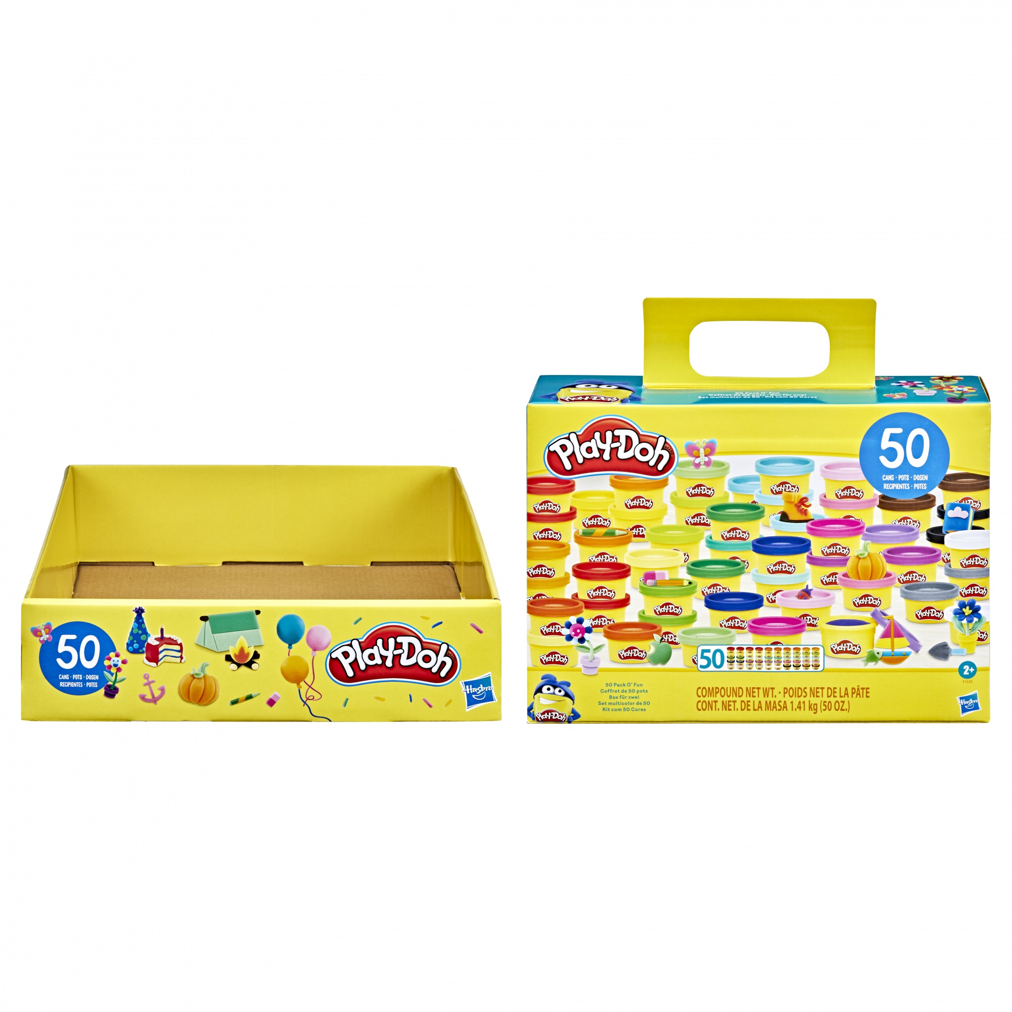 Voir la diapositive 4 : HASBRO Pack Pâte à modeler x 50 O Fun Play-Doh