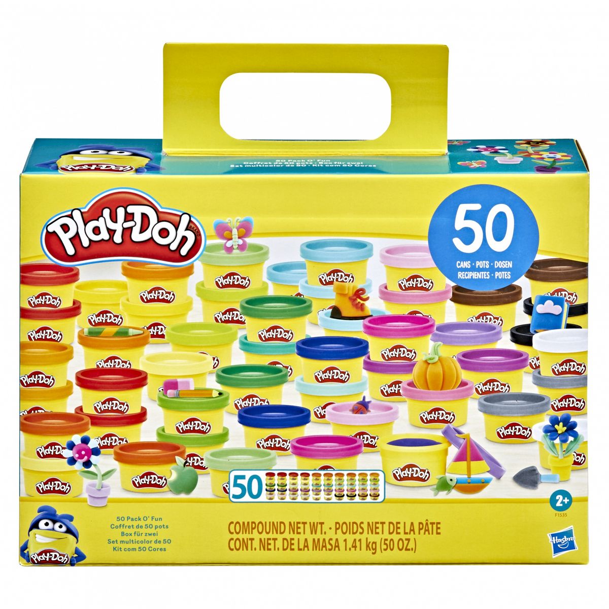 HASBRO Pack Pâte à modeler x 50 O Fun Play-Doh
