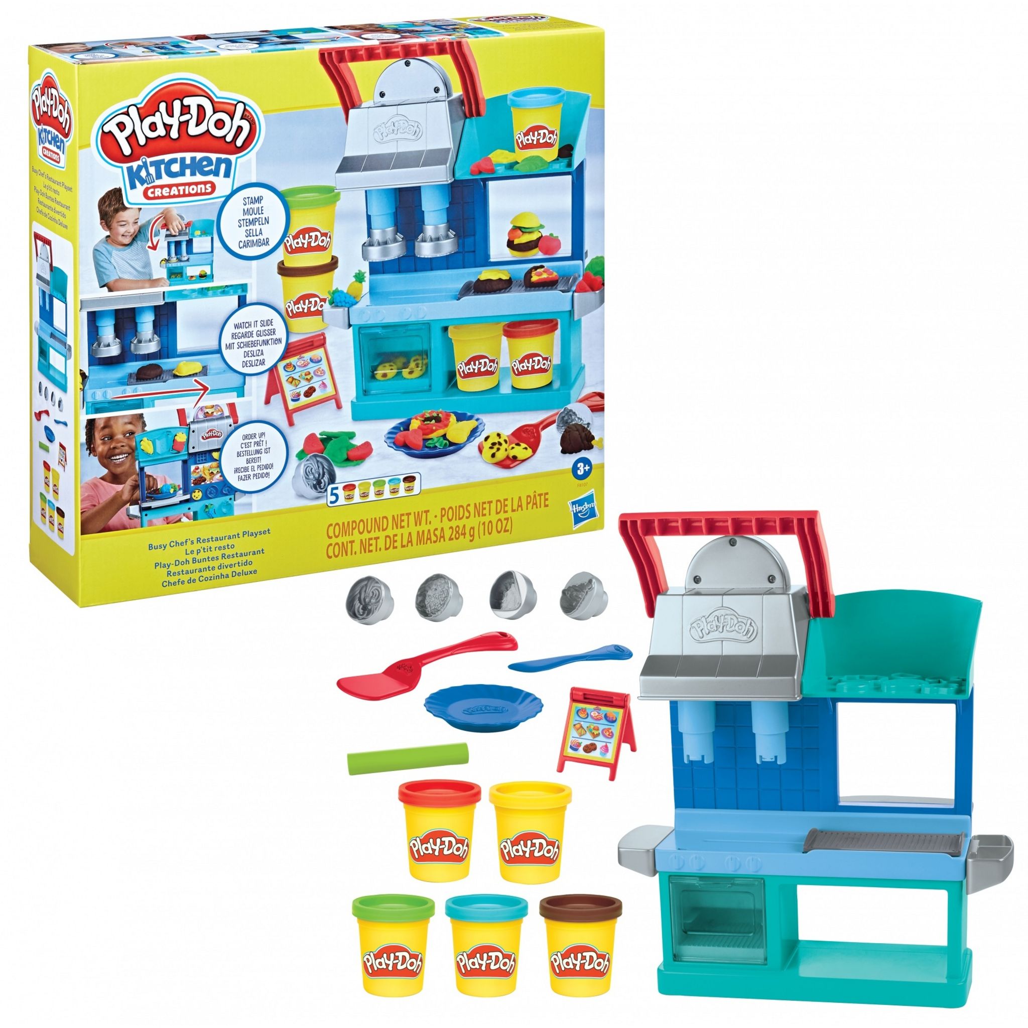 Voir la diapositive 6 : HASBRO Coffret Pâte à modeler Kitchen Chef Cuisinier Play-Doh