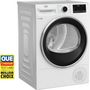 Voir la diapositive 2 : BEKO Sèche linge hublot B5T48243W, 8 kg, Pompe à chaleur, A+++