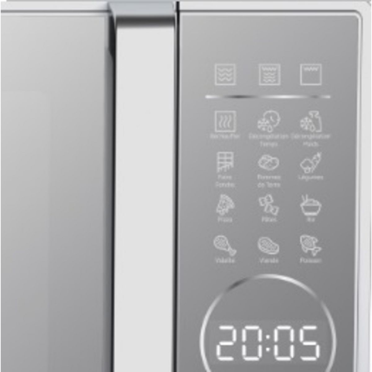 BEKO Micro-ondes grill MGC20130SB, 700 W - Capacité 20 L - Silver