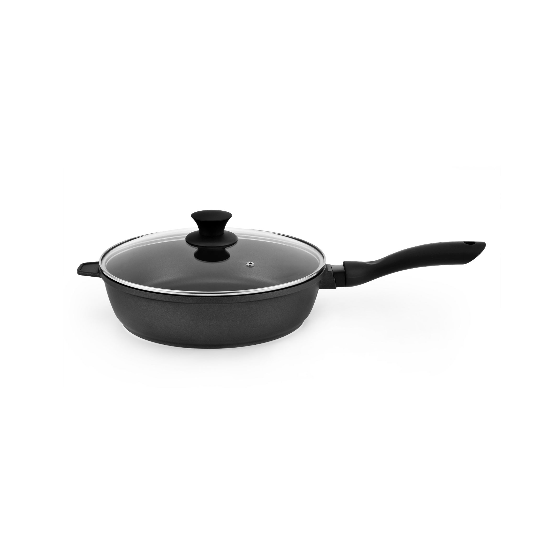 Voir la diapositive 1 : KITCHENCOOK Sauteuse 28 cm TFI + couvercle