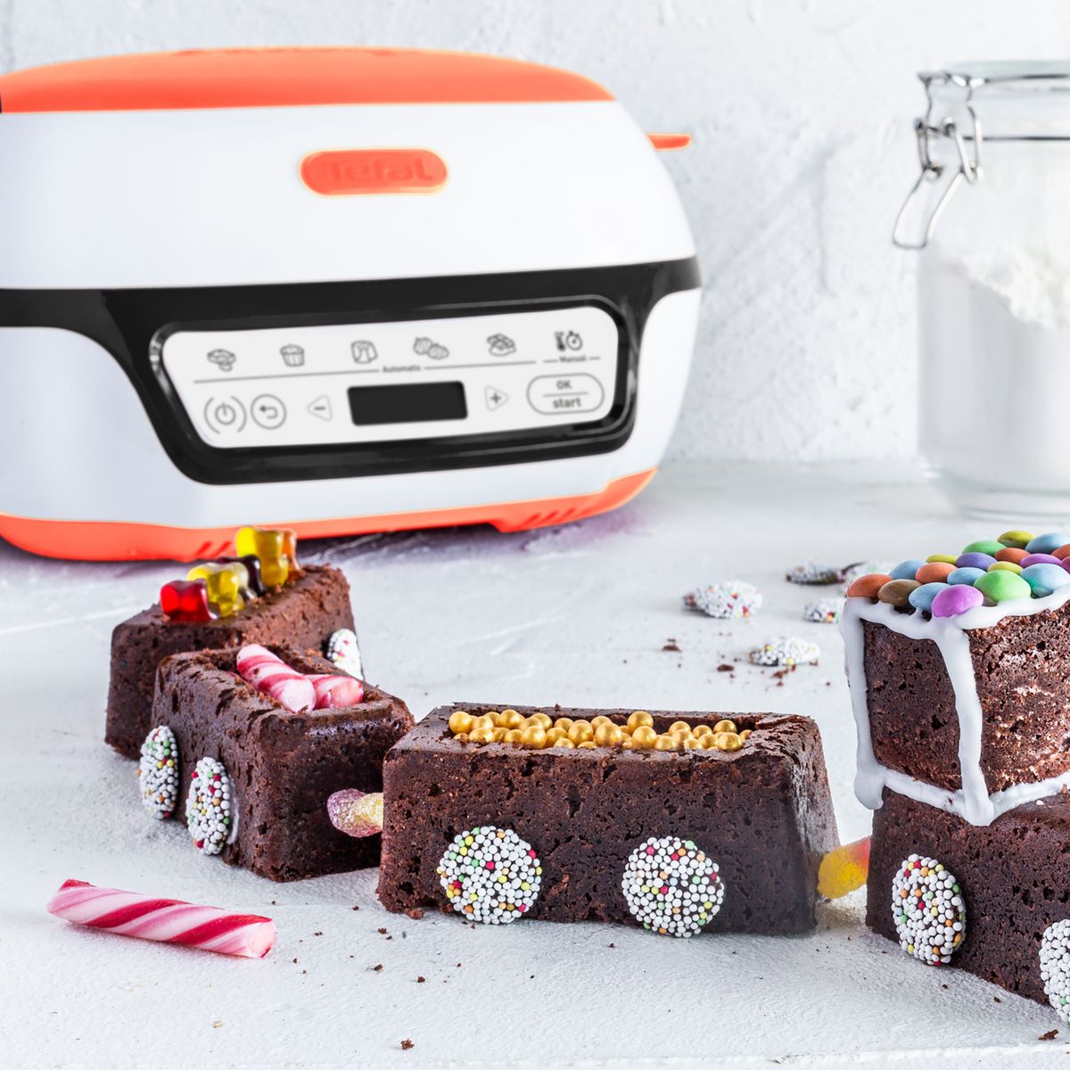 TEFAL Cake factory Tutti Frutti KD801510 - Blanc