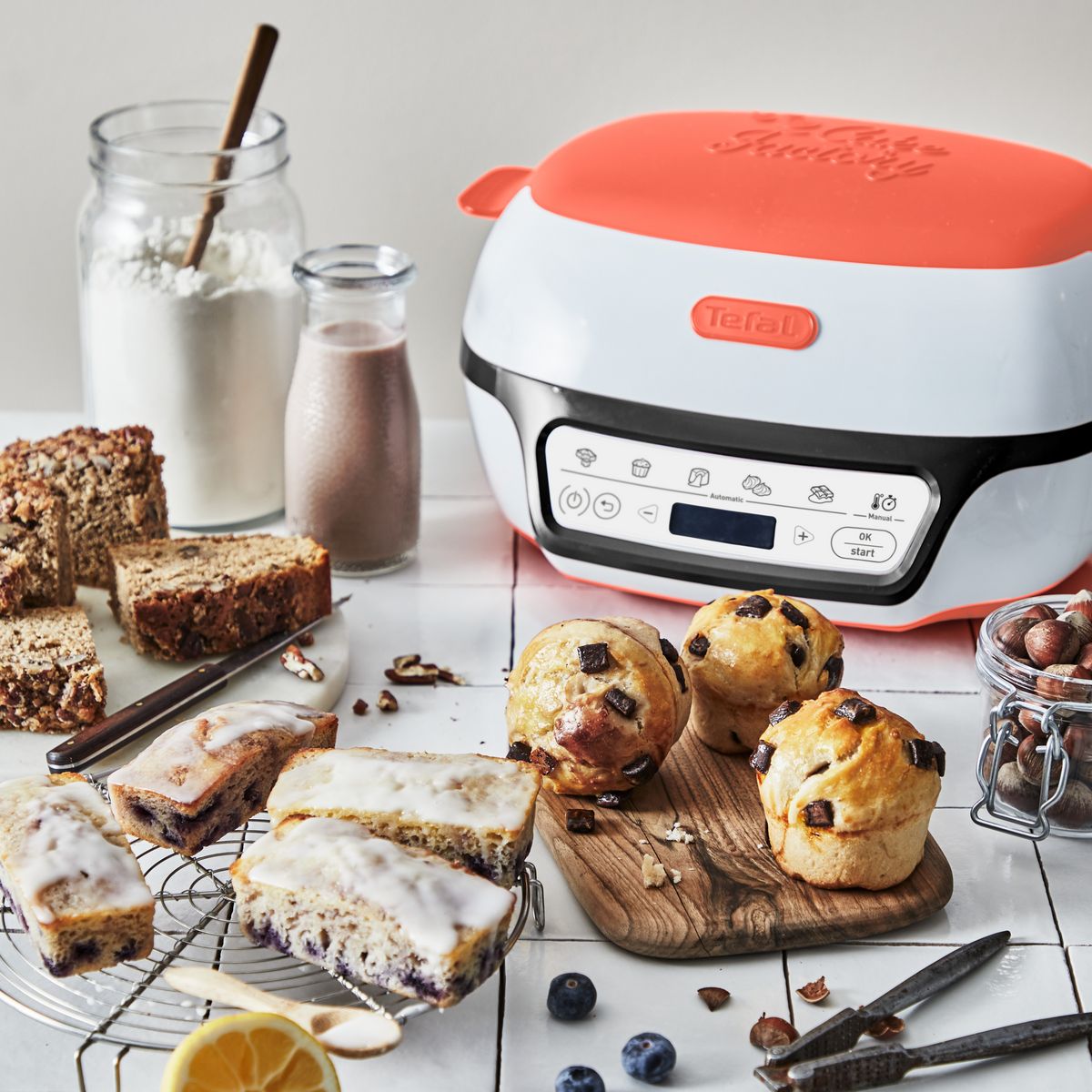 TEFAL Cake factory Tutti Frutti KD801510 - Blanc