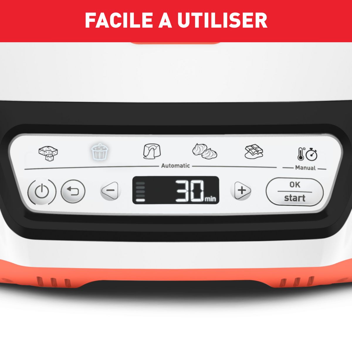 TEFAL Cake factory Tutti Frutti KD801510 - Blanc