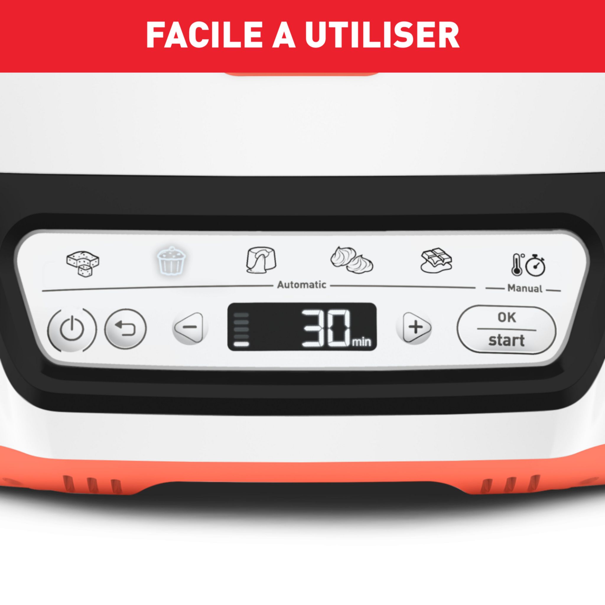 Voir la diapositive 8 : TEFAL Cake factory Tutti Frutti KD801510 - Blanc