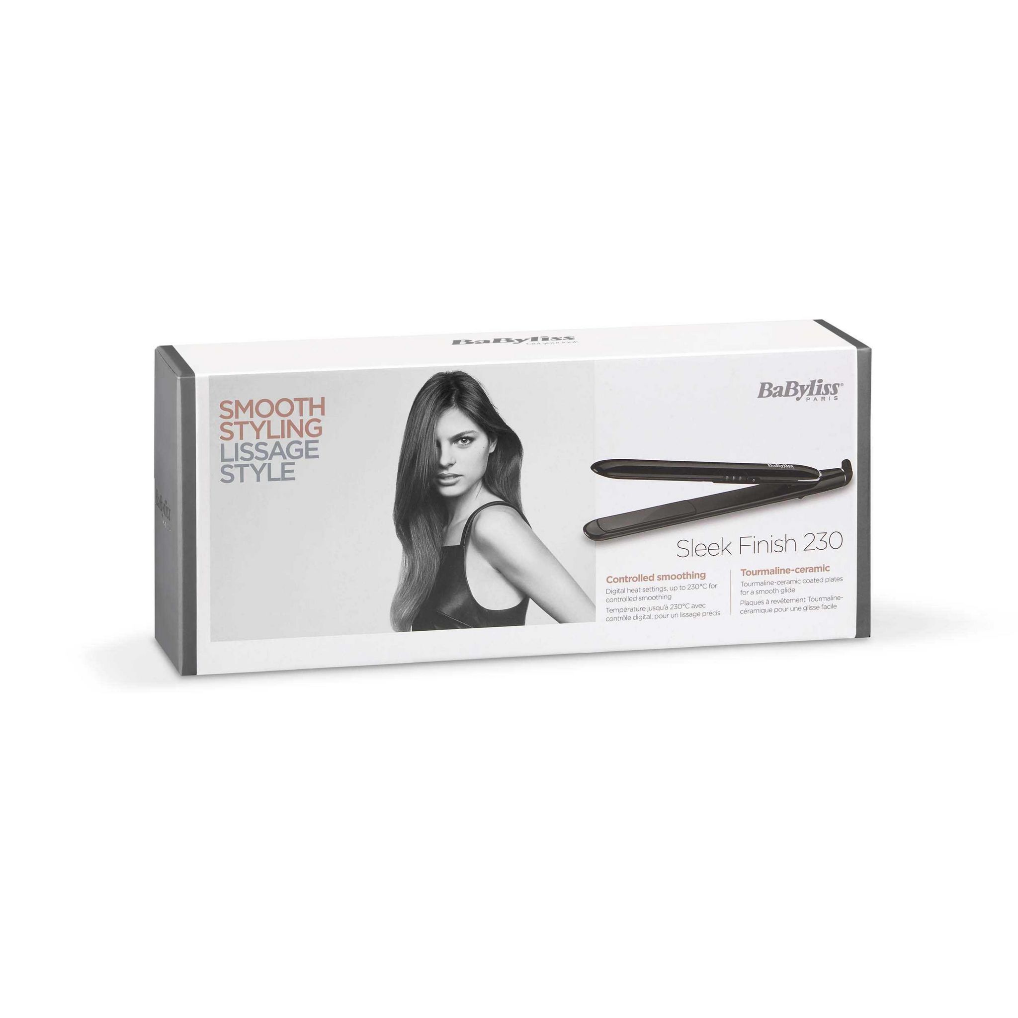 Voir la diapositive 3 : BABYLISS Lisseur céramique et tourmaline fonction ionique ST255E - Noir