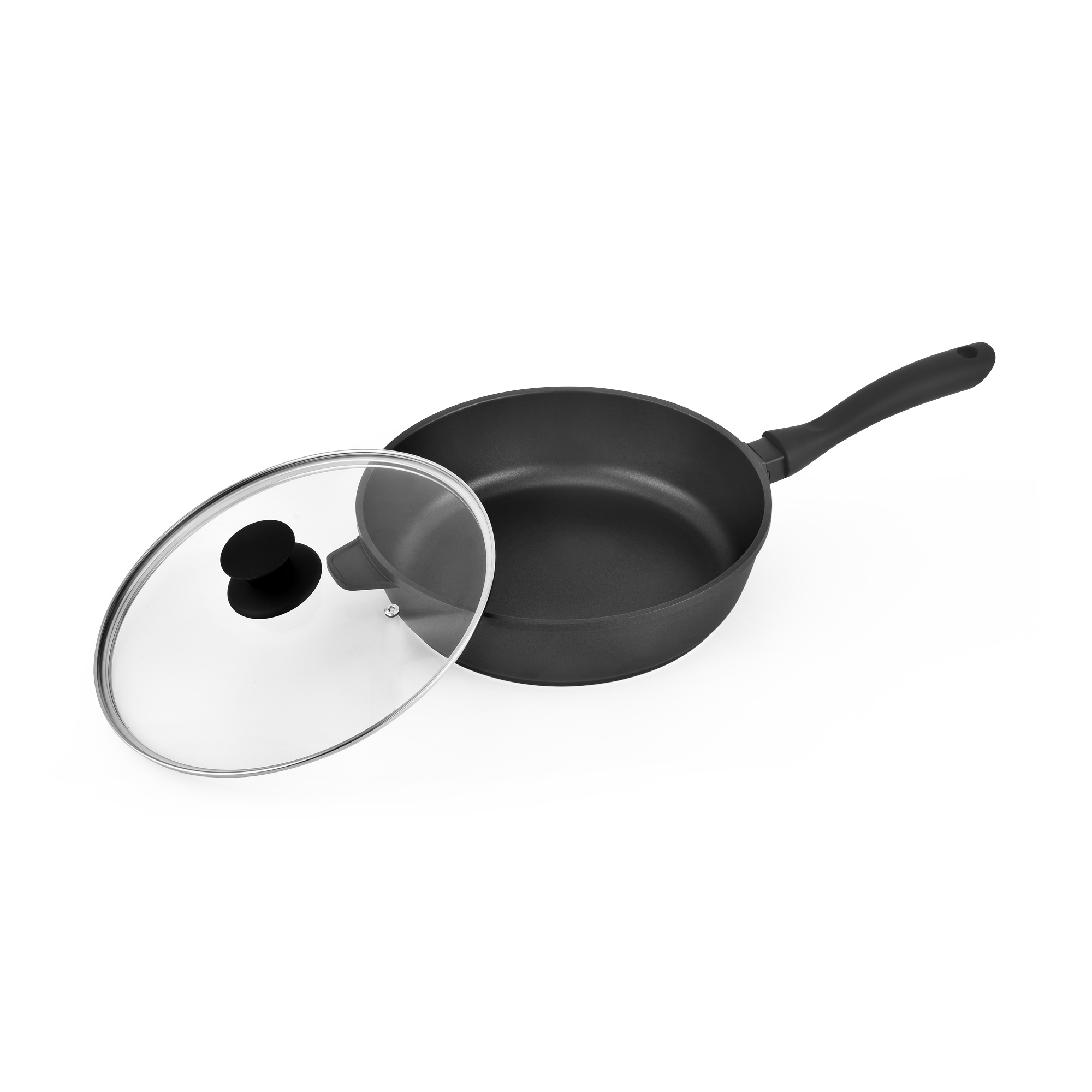 Voir la diapositive 2 : KITCHENCOOK Sauteuse 24 cm TFI + couvercle