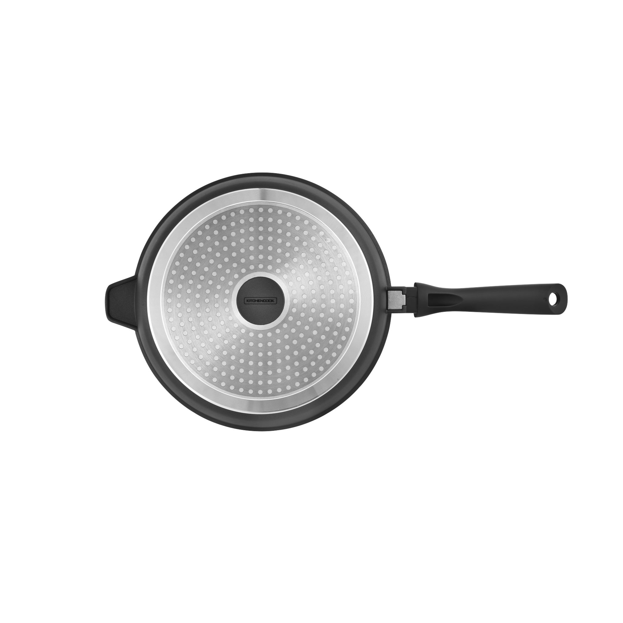Voir la diapositive 4 : KITCHENCOOK Sauteuse 24 cm TFI + couvercle