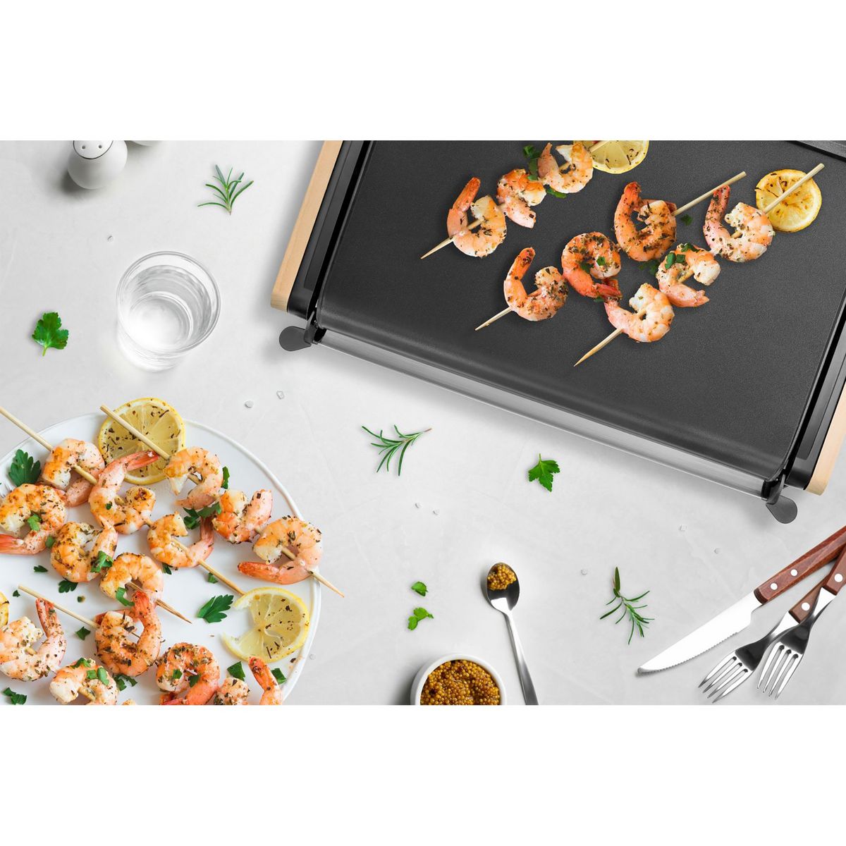 LAGRANGE Plancha électrique 229004 - Bois