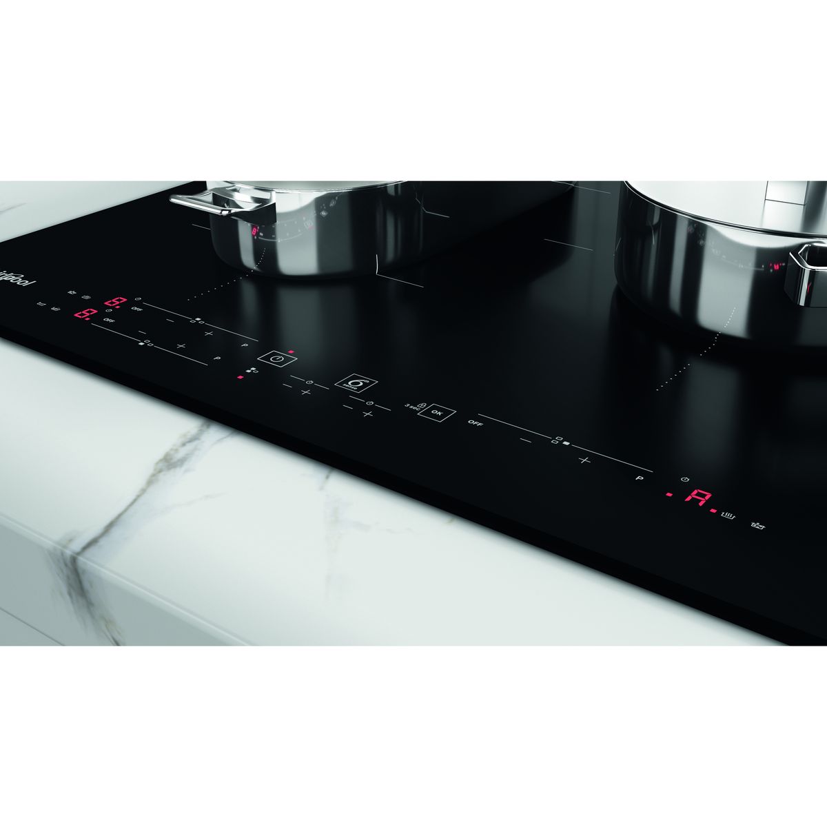 WHIRLPOOL Table de cuisson induction encastrable WBB3760BF, 56 cm, 3 foyers