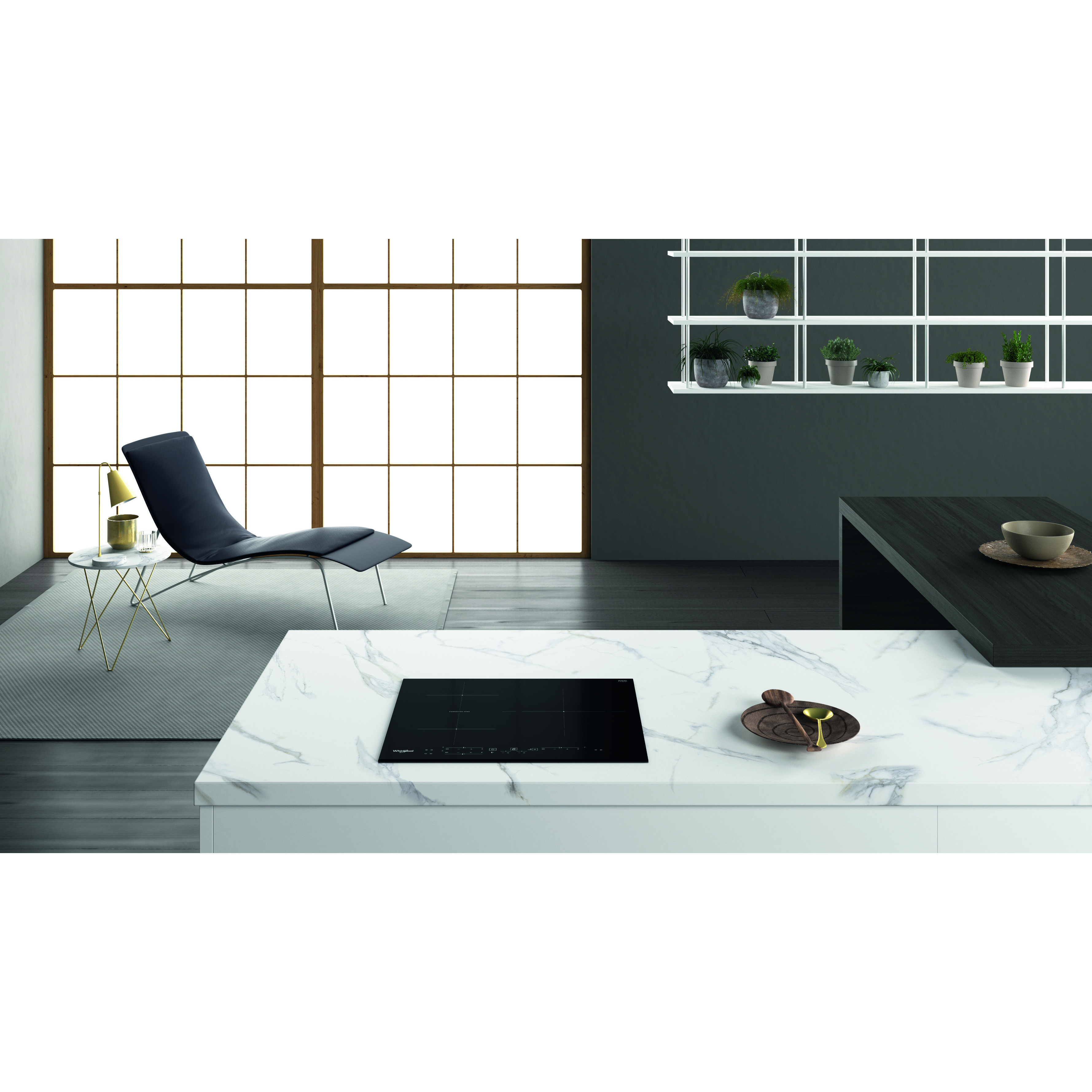 Voir la diapositive 8 : WHIRLPOOL Table de cuisson induction encastrable WBB3760BF, 56 cm, 3 foyers