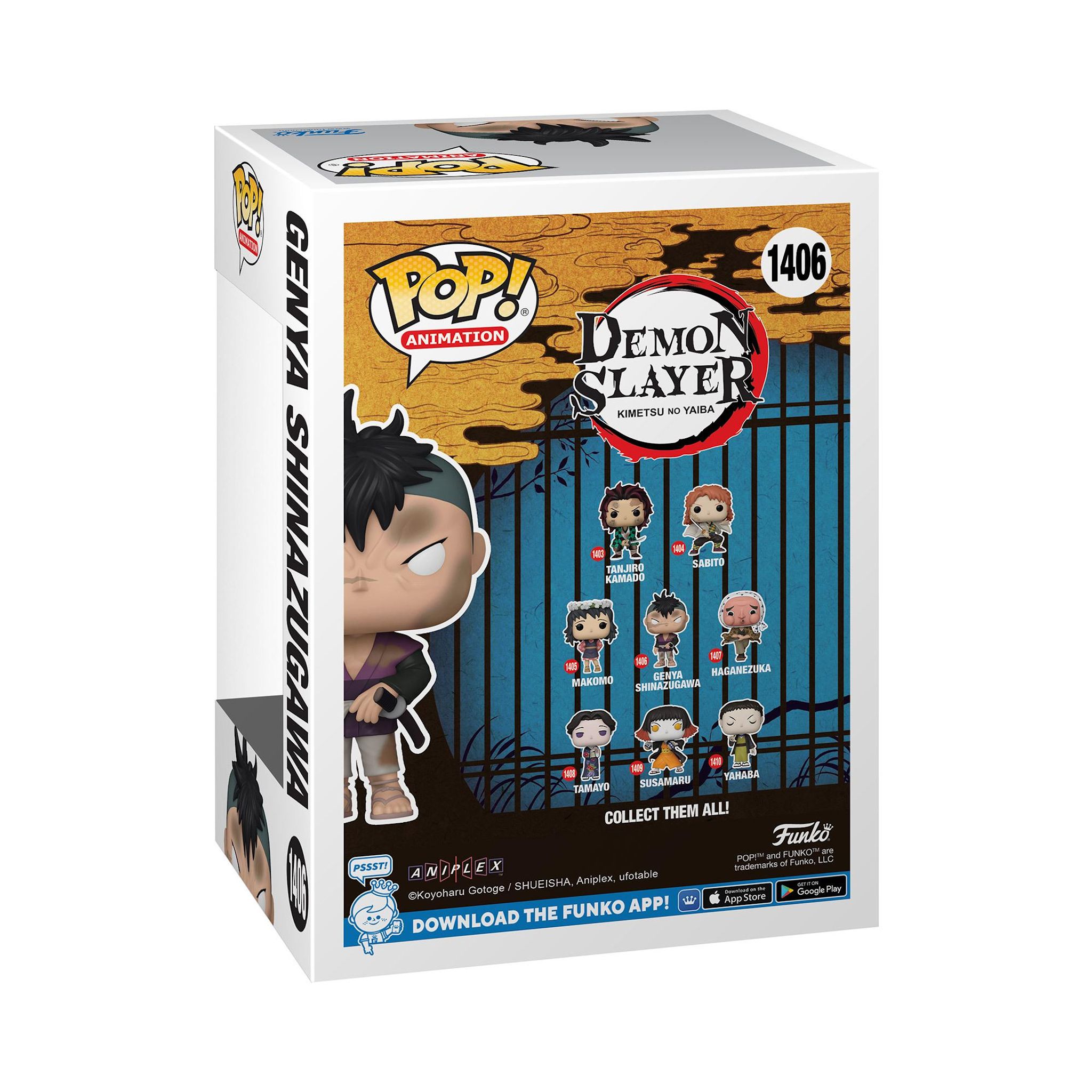 Voir la diapositive 3 : FUNKO Figurine Pop Animation Demon Slayer Genya