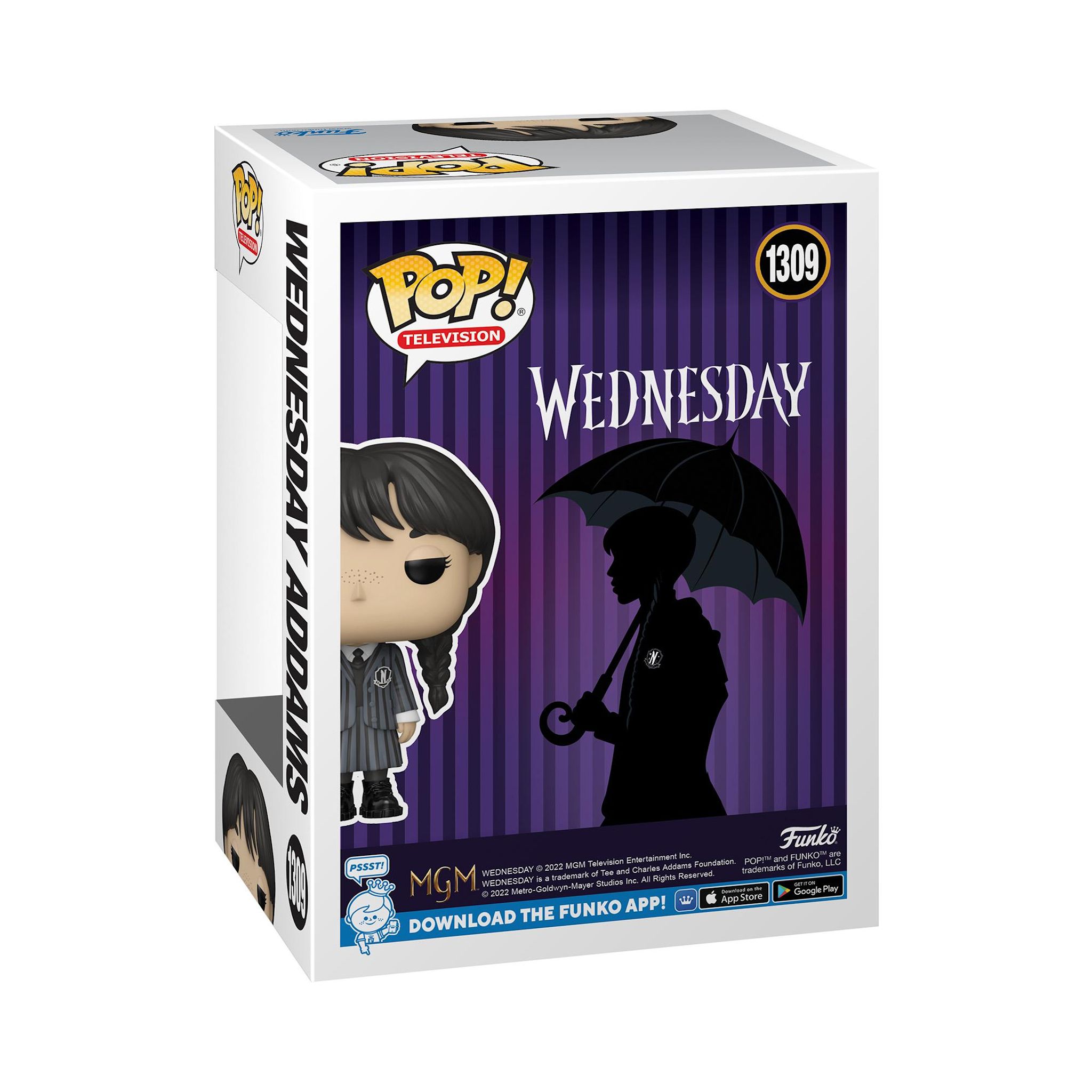 Voir la diapositive 3 : FUNKO Figurine POP Mercredi Addams - Mercredi