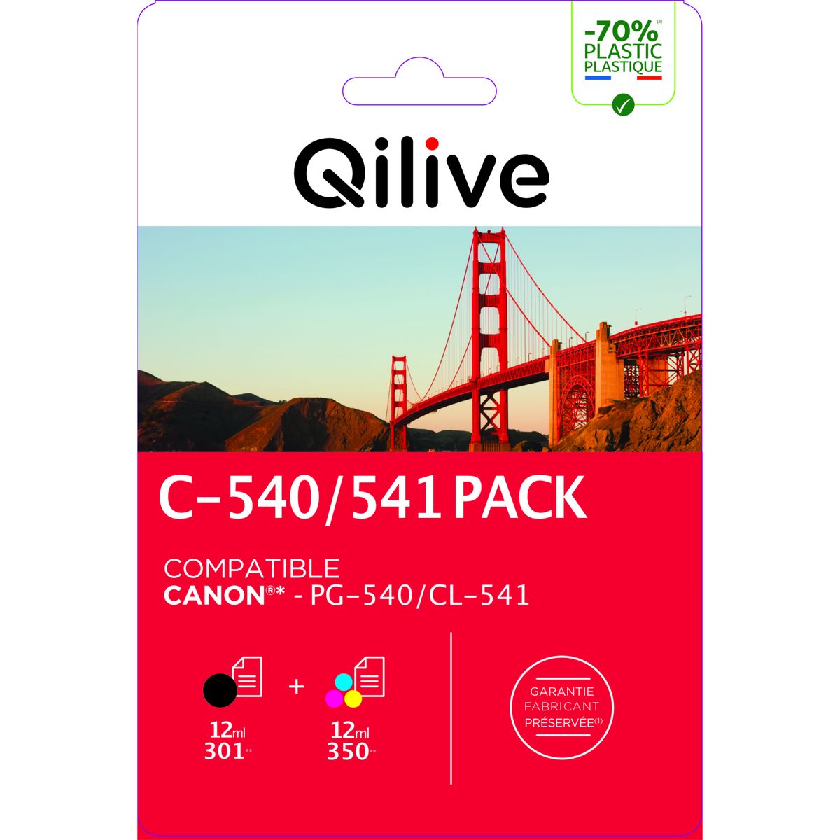 QILIVE Cartouche imprimante C PGI 540 + CLI541