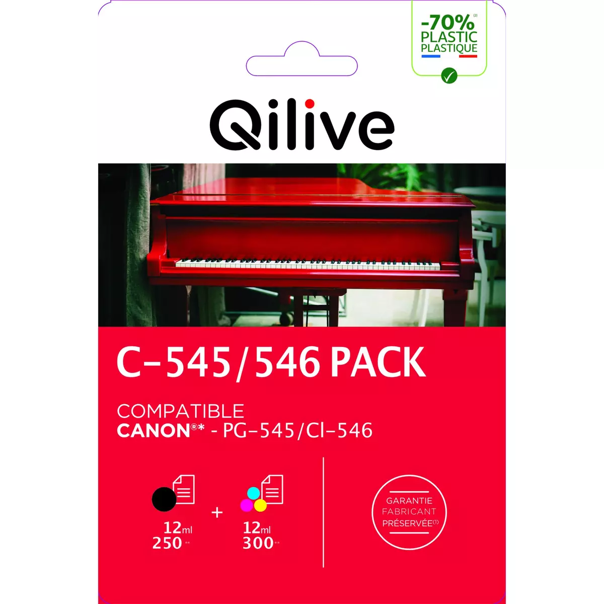 QILIVE Cartouche imprimante C PGI 545 + CLI 546