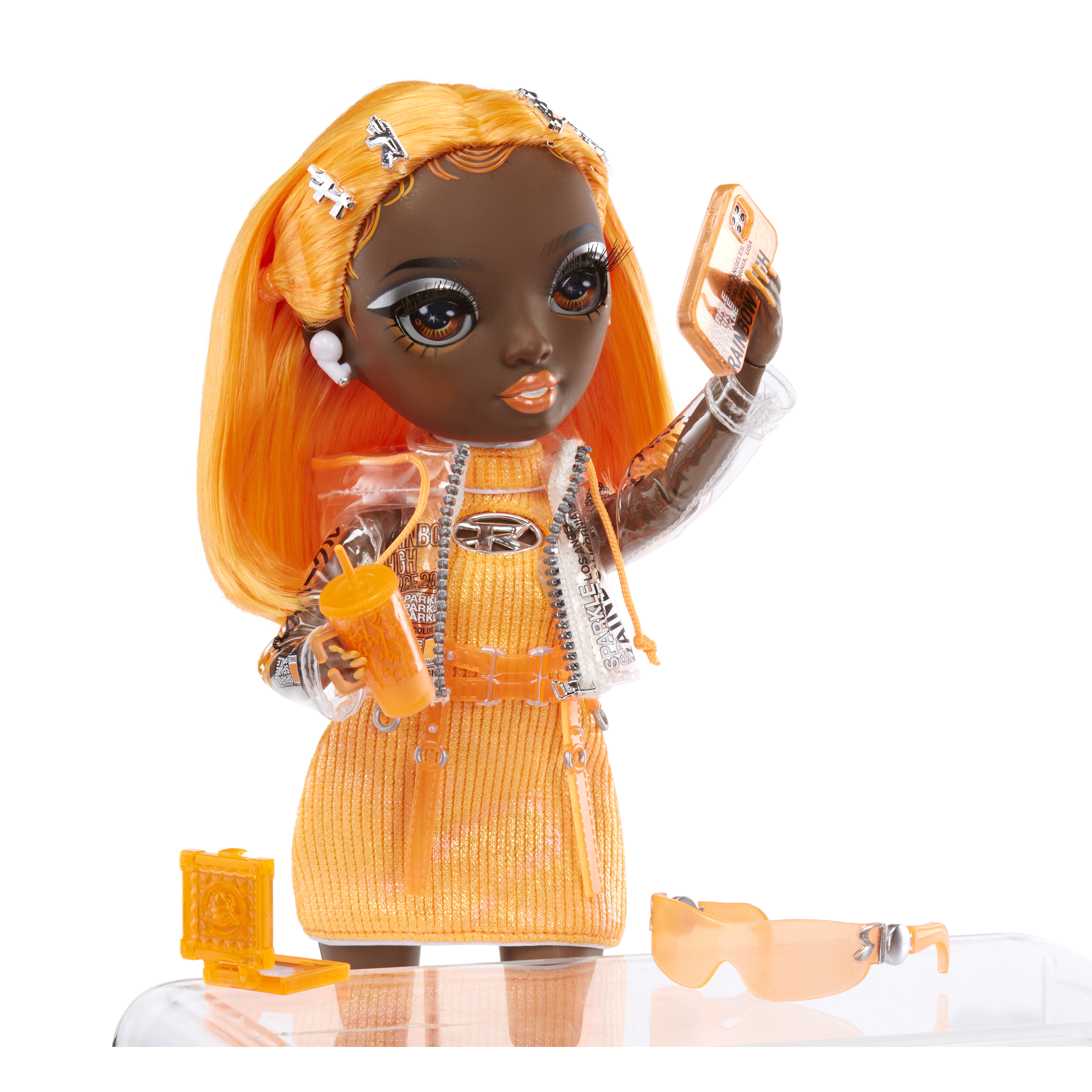 Voir la diapositive 2 : MGA Poupée Rainbow High Fashion - Michelle Orange