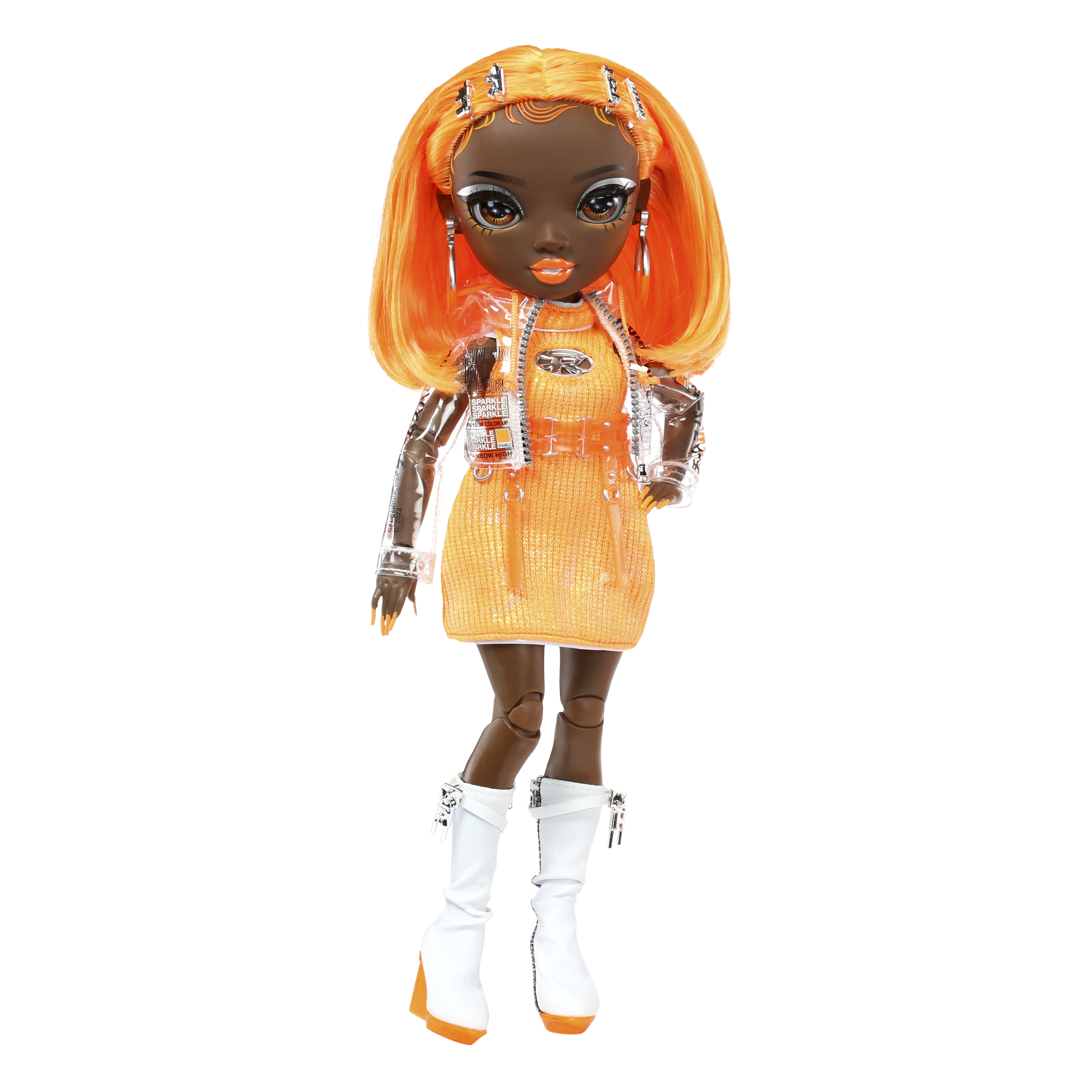 Voir la diapositive 4 : MGA Poupée Rainbow High Fashion - Michelle Orange