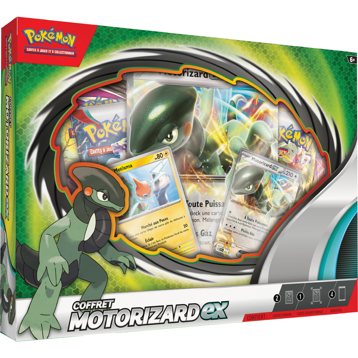 Voir la diapositive 2 : POKEMON Coffret Cartes Pokémon Motorizard-EX