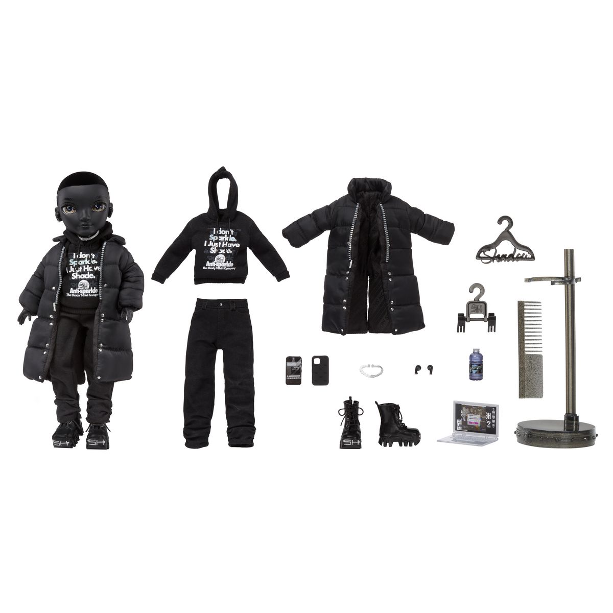 MGA Poupée Shadow High Fashion - Rexx Mc Queen Noir