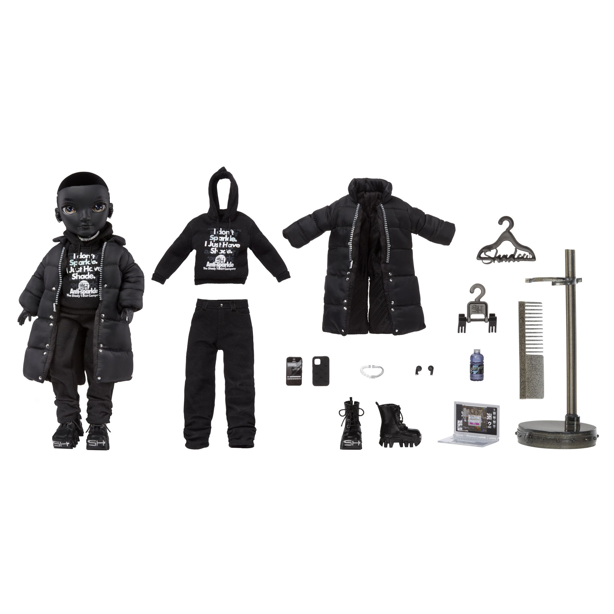 Voir la diapositive 3 : MGA Poupée Shadow High Fashion - Rexx Mc Queen Noir