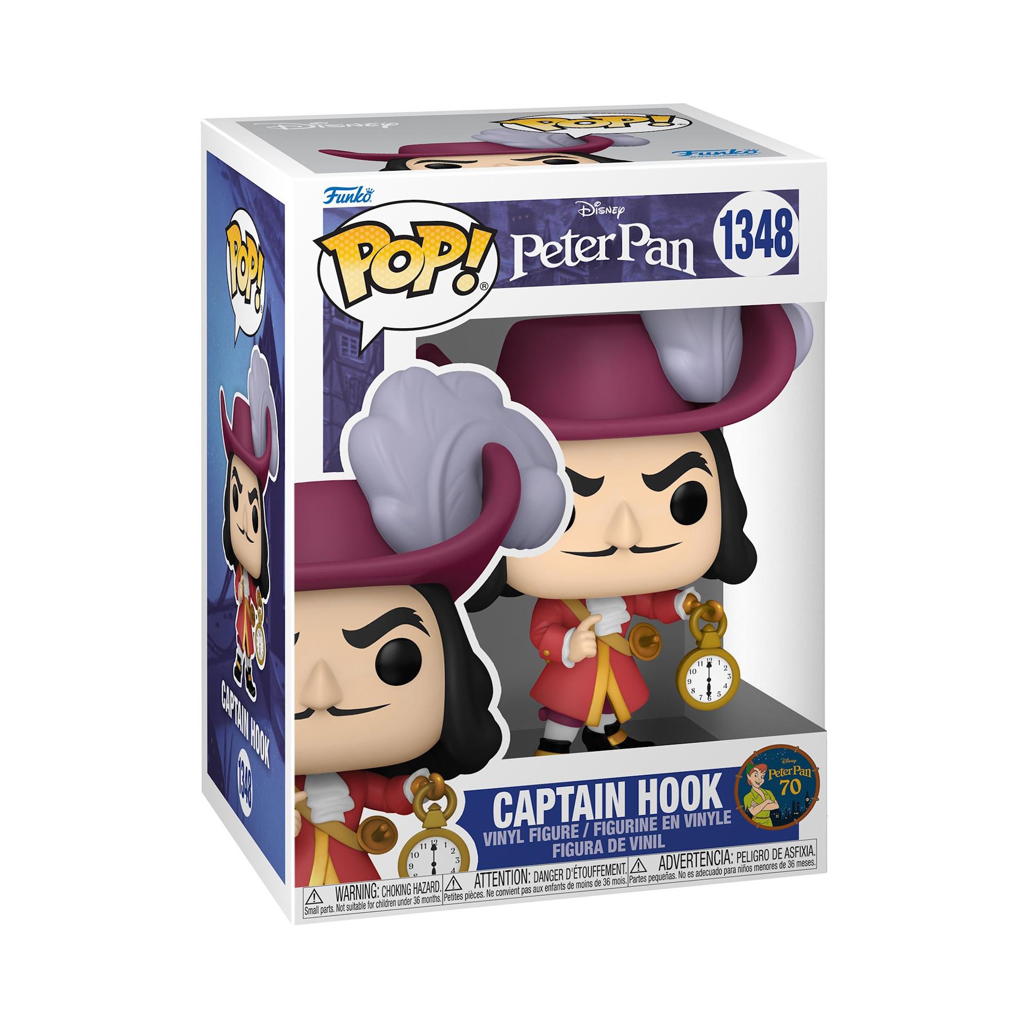 FUNKO Figurine Pop Peter Pan 70th Captain Hook Disney