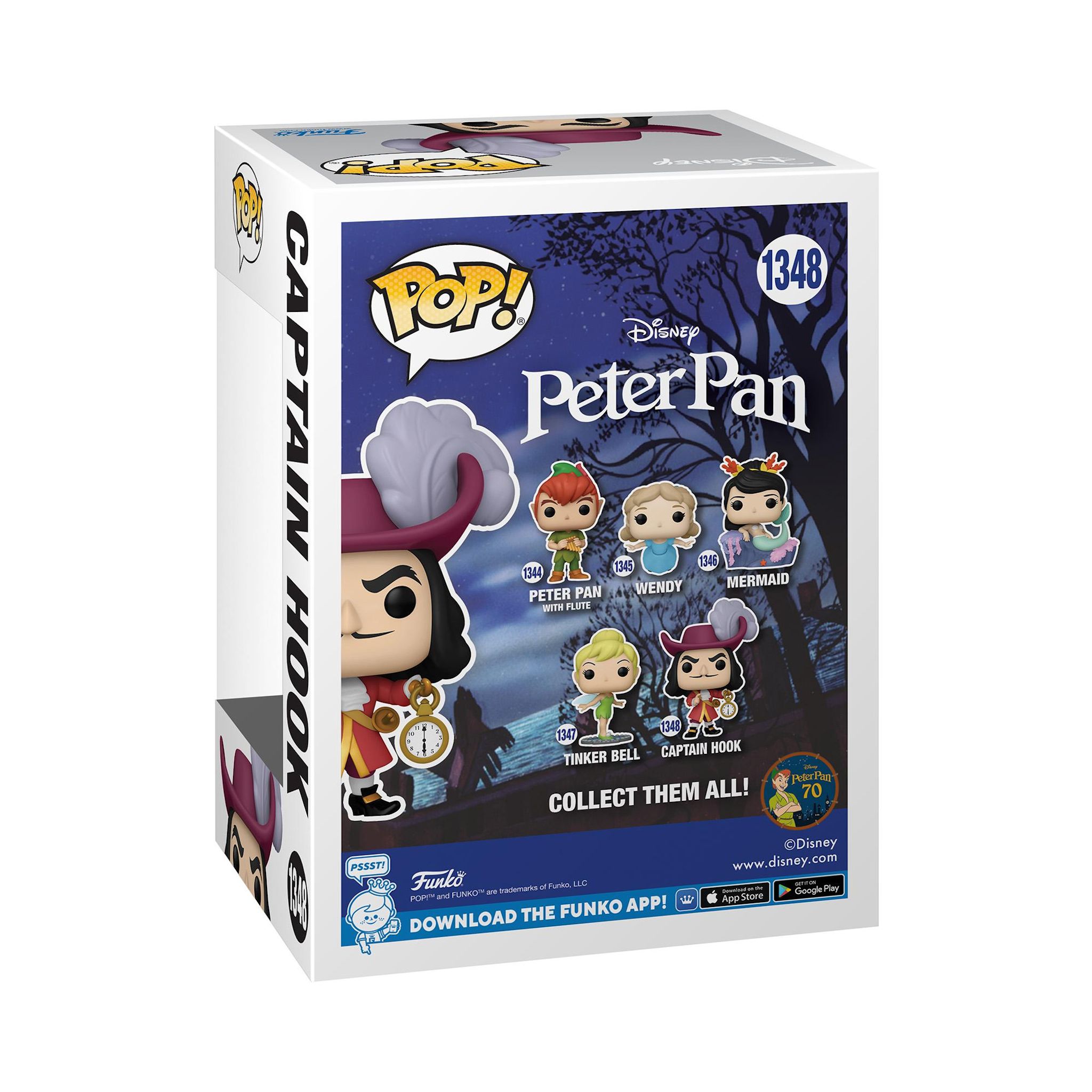 Voir la diapositive 3 : FUNKO Figurine Pop Peter Pan 70th Captain Hook Disney