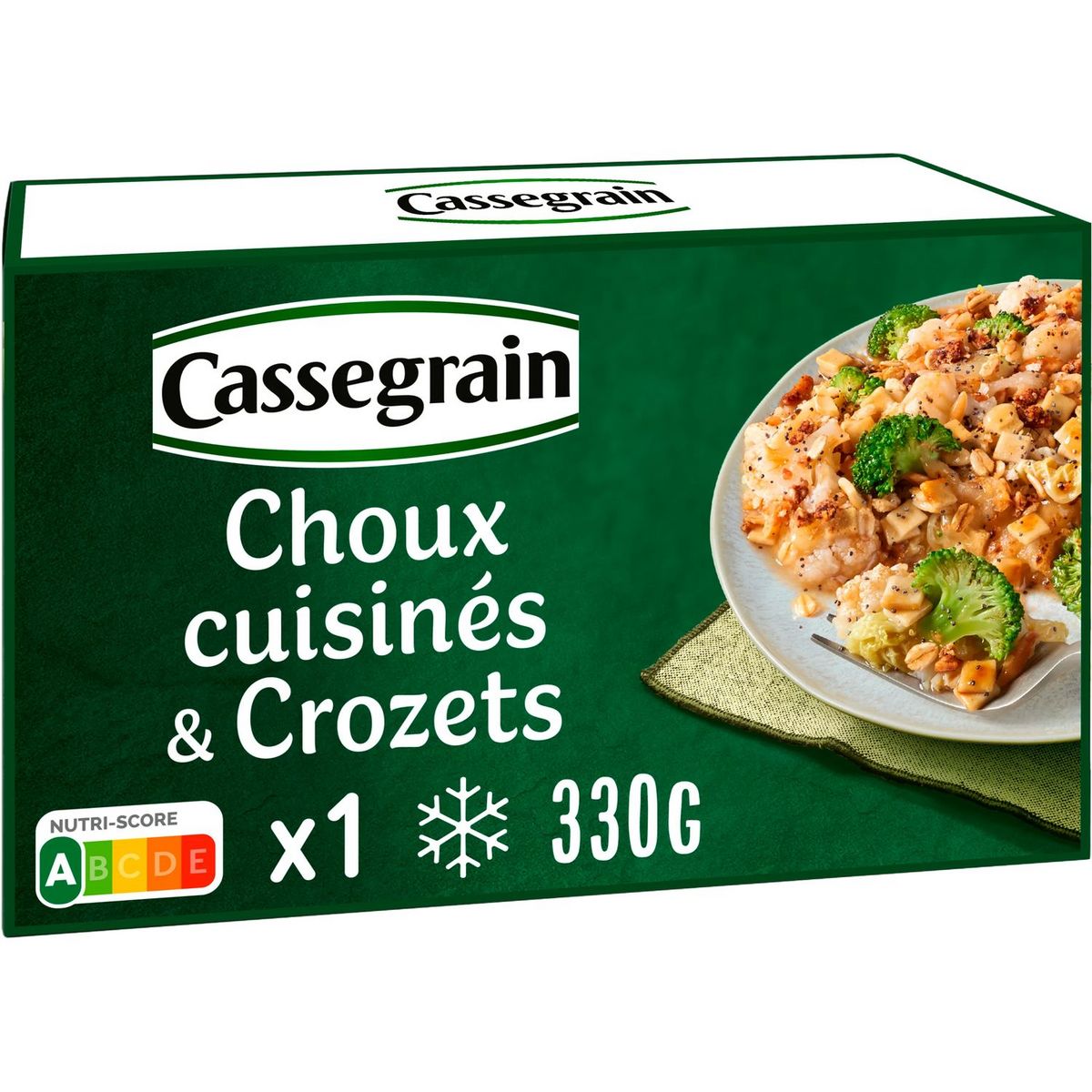 CASSEGRAIN Choux cuisinés et crozets 1 portion 330g