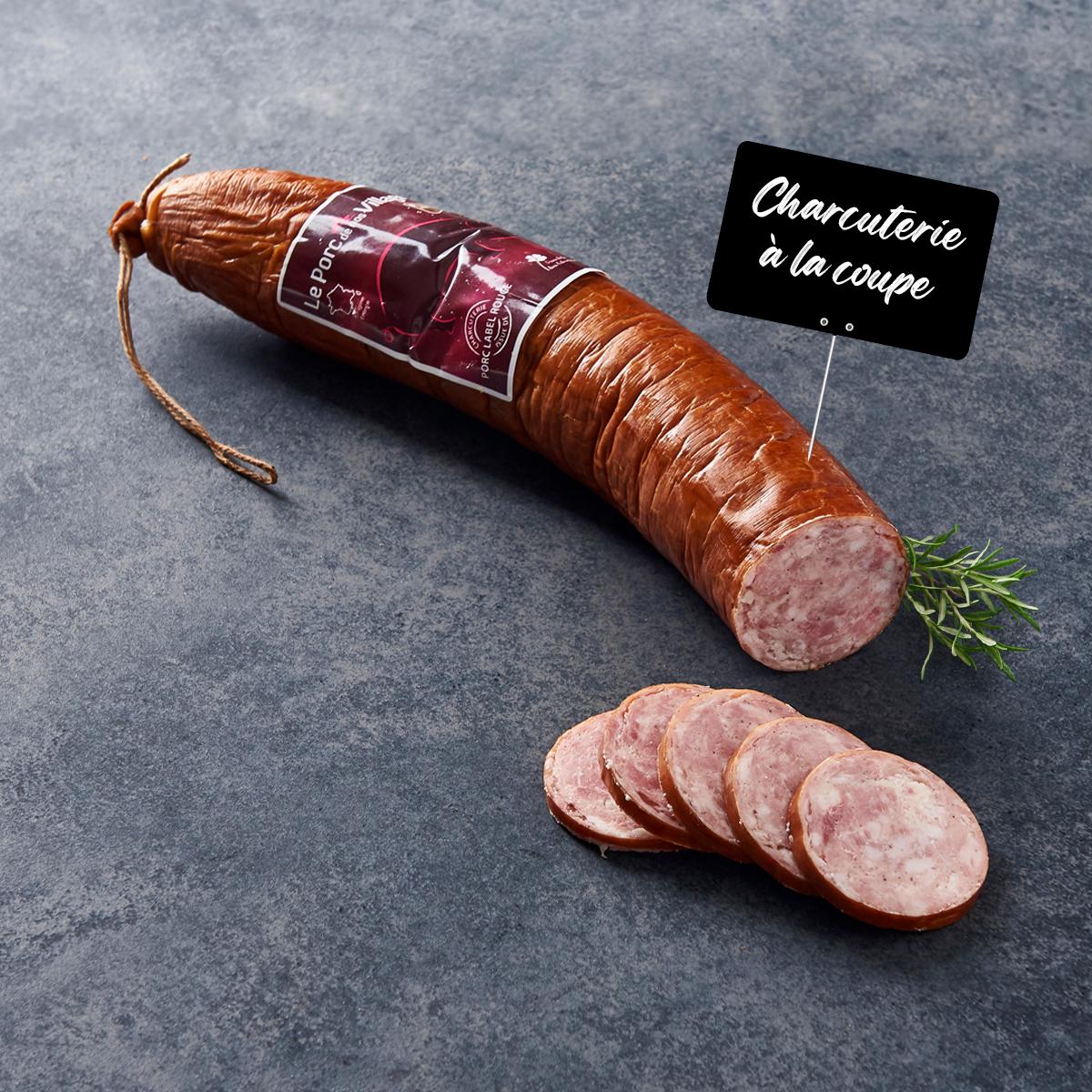 MON CHARCUTIER Saucisson cuit à l'ail 3 portions 320 g à 370 g