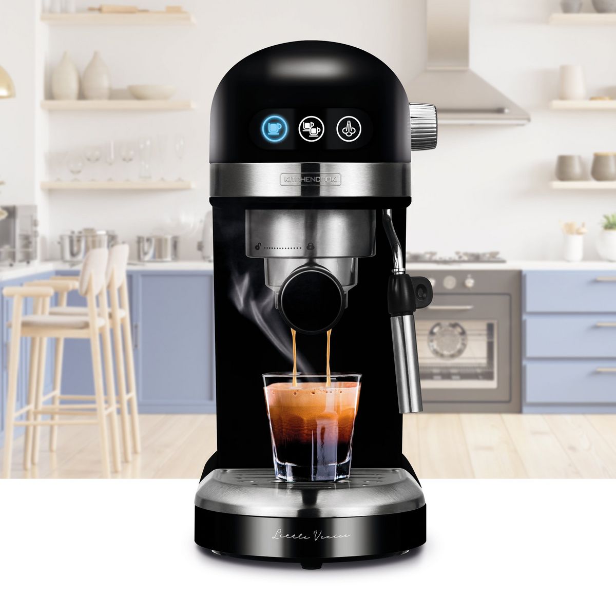 KITCHENCOOK Machine à expresso LITTLE VENICE - Noir