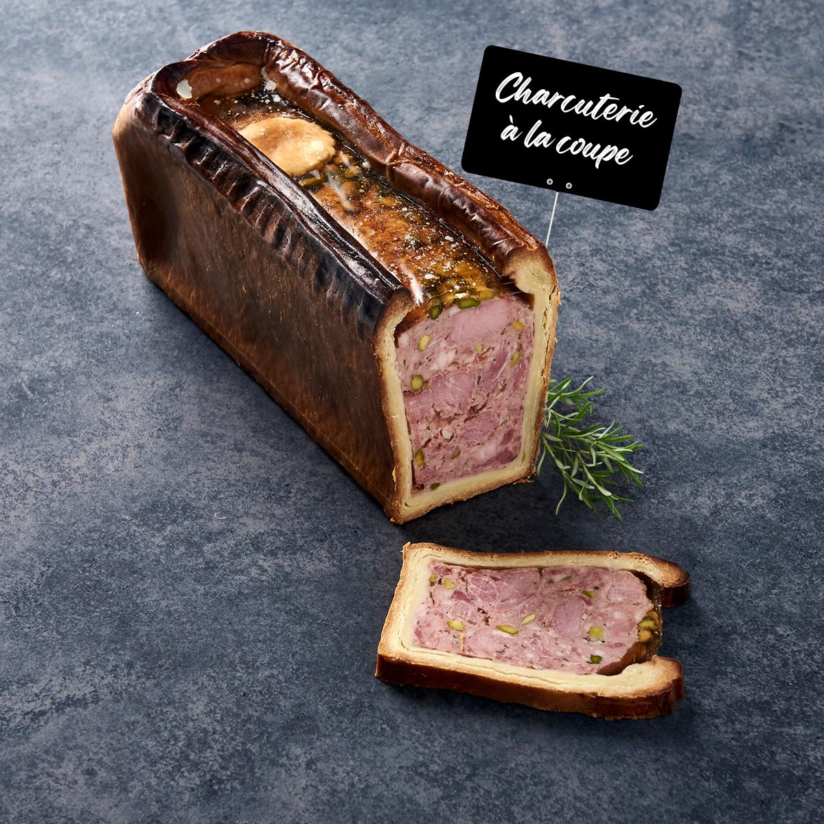 MON CHARCUTIER Pâté en croûte de jambon pistache 3 portions 100 g à 150 g