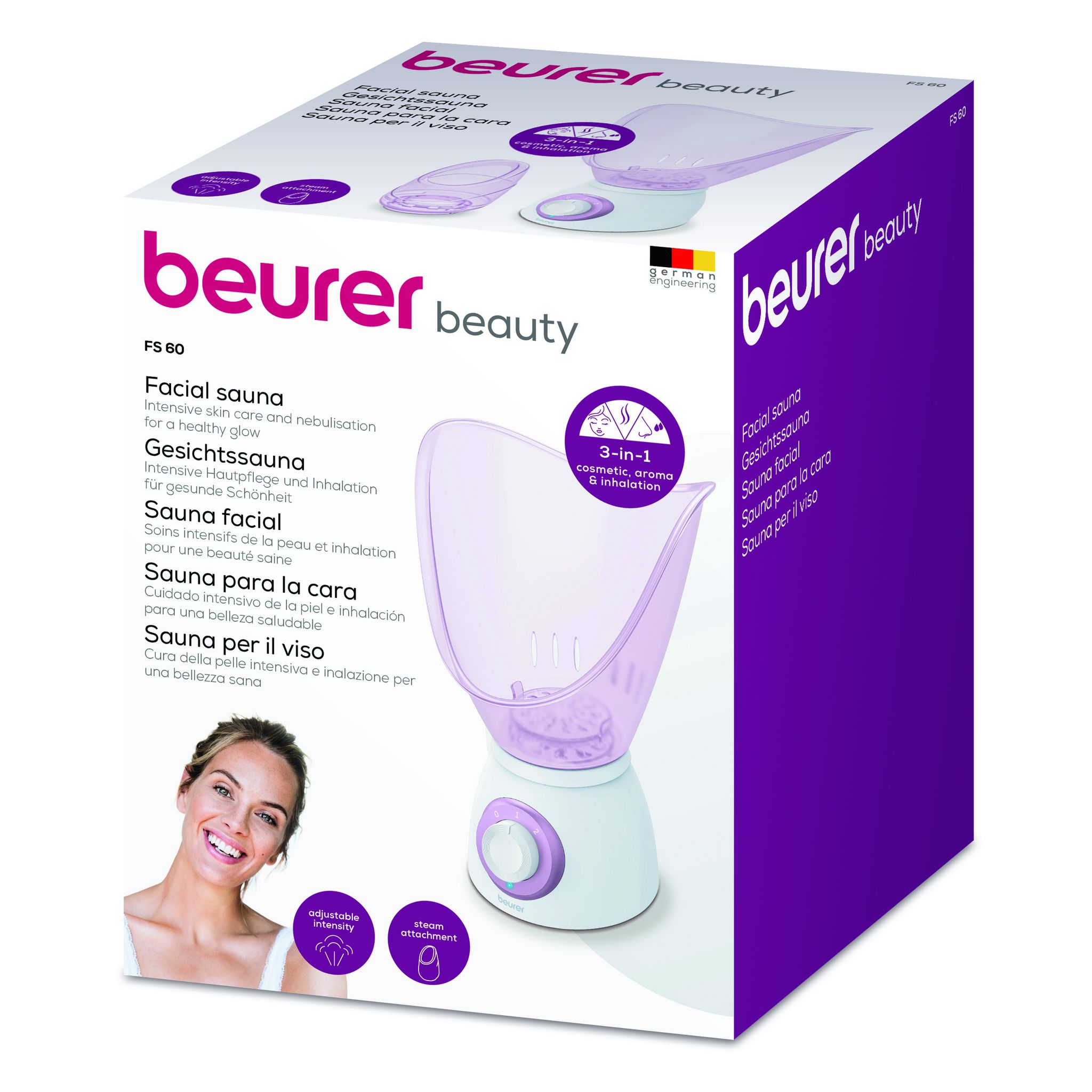 Voir la diapositive 3 : BEURER Sauna facial FS60 - Rose