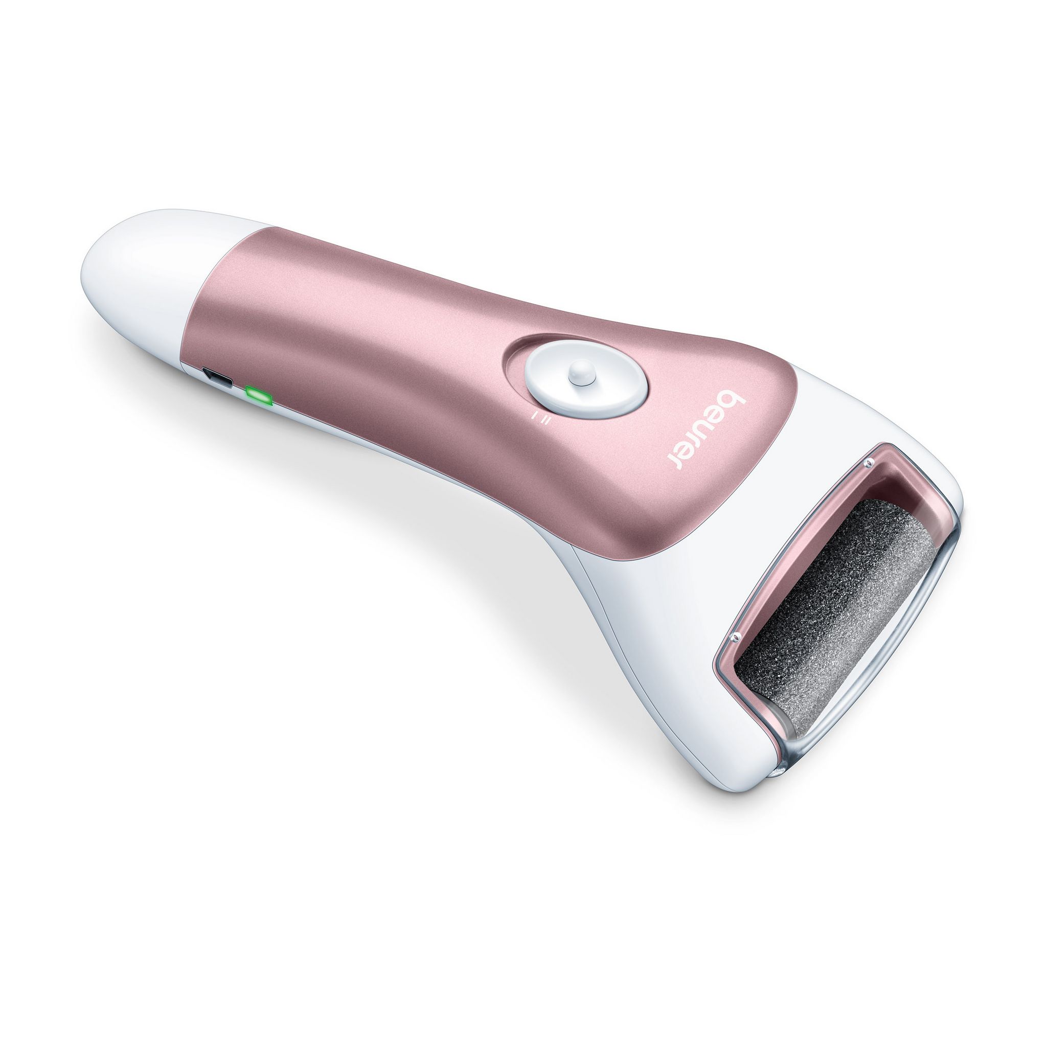 Voir la diapositive 2 : BEURER Ponceuse pieds MP55 - Blanc et rose