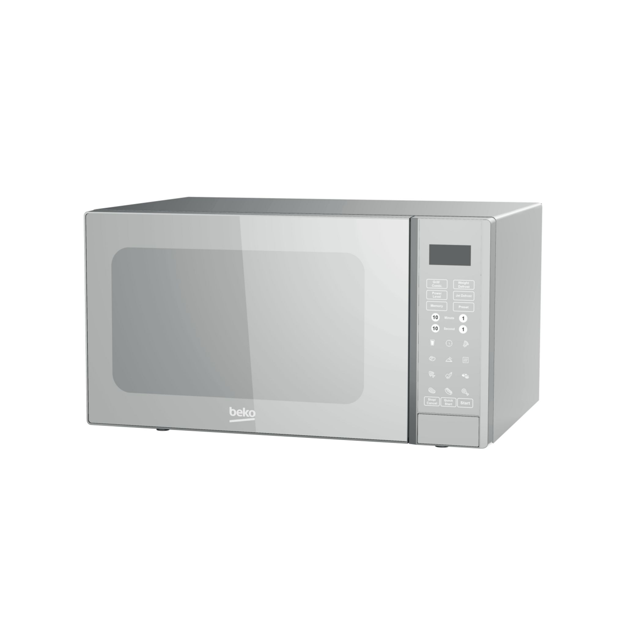 Voir la diapositive 2 : BEKO Micro-ondes grill MGF30330S - 900 W - Capacité 30 L - Silver