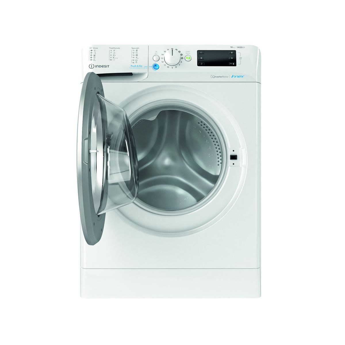 INDESIT Lave linge hublot à induction BWE101485XWSEUN, 10 kg, 1400 T/min