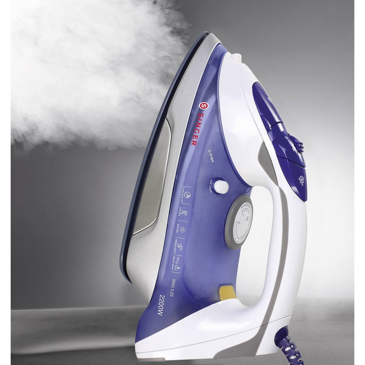 SINGER Fer à repasser SNG522 - Bleu et blanc