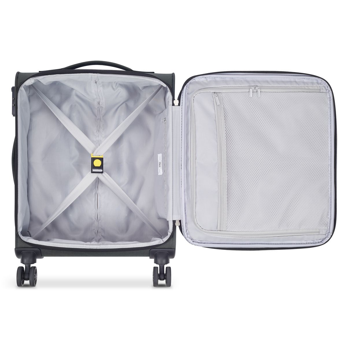 DELSEY Valise Cabine à roulettes rigide Slim Noir Polyester recyclé 55 x 40 x 20 cm PIN UP 6