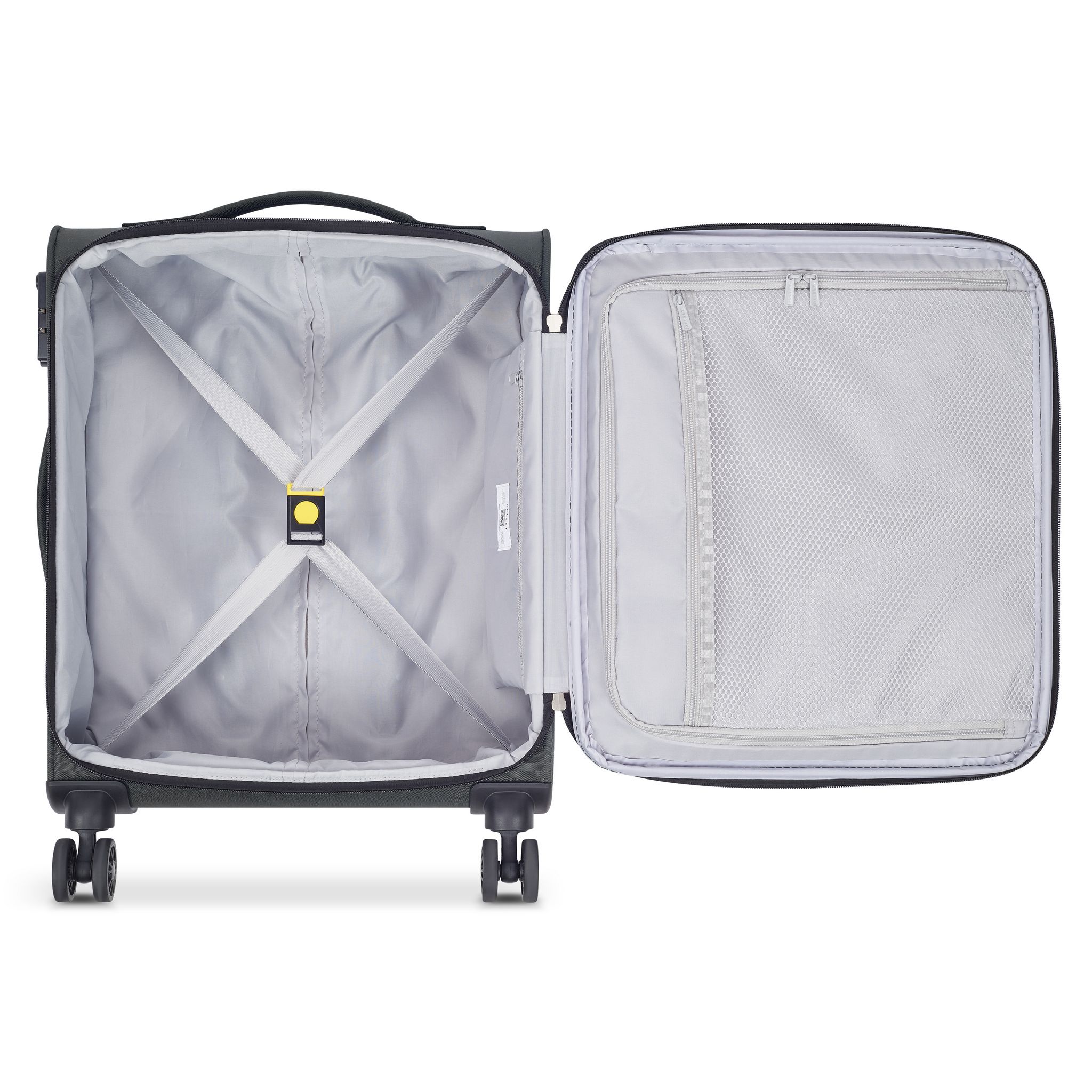 Voir la diapositive 2 : DELSEY Valise Cabine à roulettes rigide Slim Noir Polyester recyclé 55 x 40 x 20 cm PIN UP 6