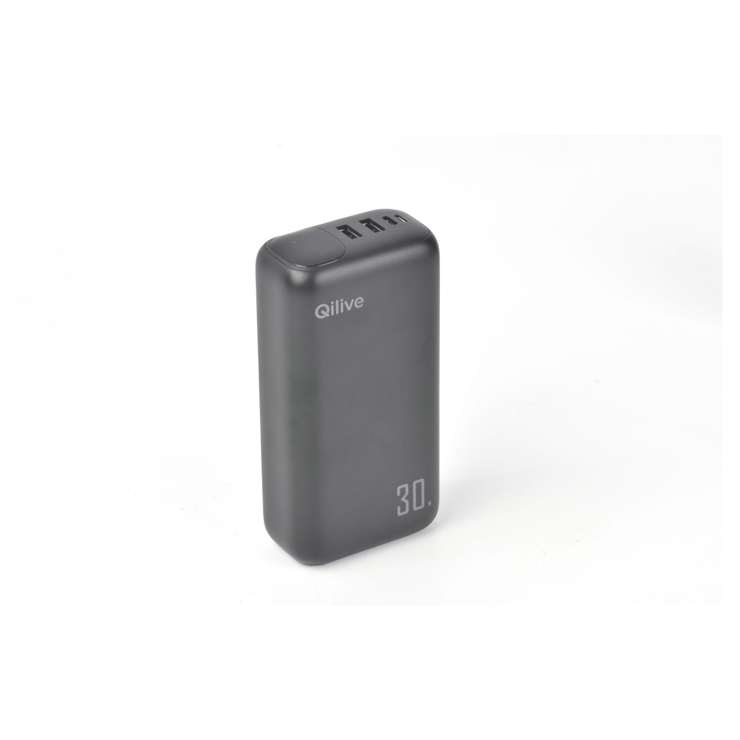 Voir la diapositive 2 : QILIVE Batterie de secours 30 000mAh - Noir