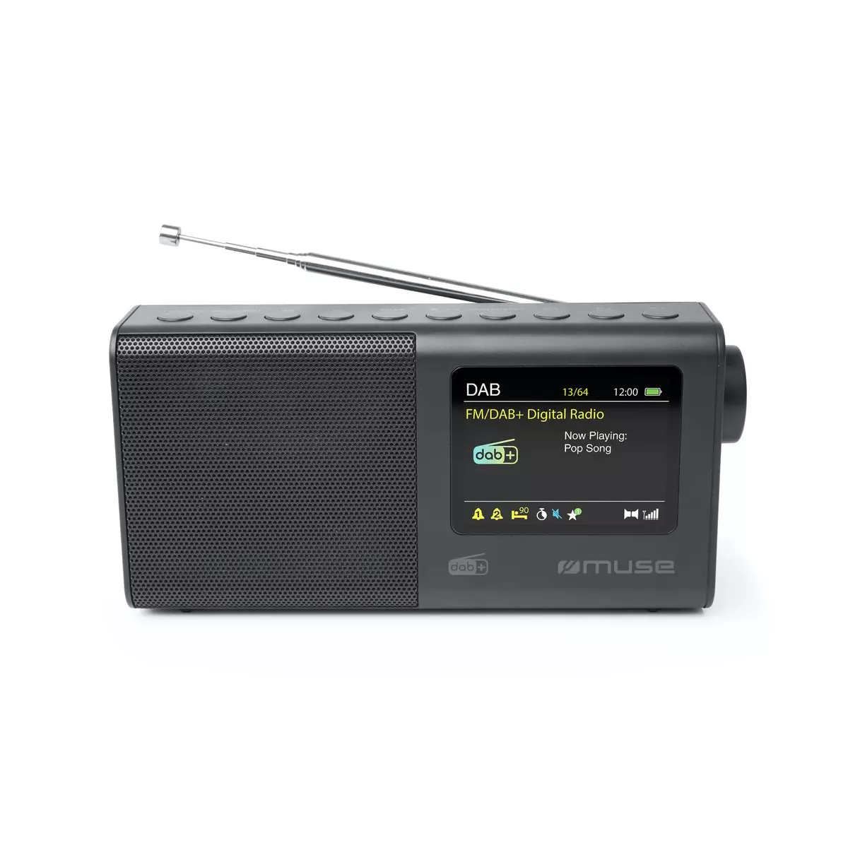 MUSE Radio portable FM M-228 DB - Noir pas cher 